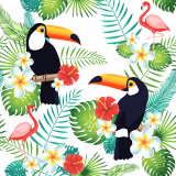 20 Servietten, 3-lagig 1/4-Falz 40 cm x 40 cm Toucan