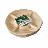 6 Teller, Palmblatt pure 5-geteilt Ø 24,5 cm · 2 cm