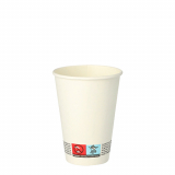 50 Automatenbecher, Pappe To Go 0,18 l Ø 7 cm · 9,2 cm weiss