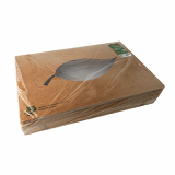 10 Transport- und Catering-Kartons, Pappe pure 8 cm x 55,7 cm x 37,6 cm braun 100% Fair mit Sichtfenster aus PLA