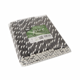 100 Shake-Halme, Papier Ø 8 mm · 20 cm schwarz/weiss Stripes