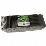 500 Cocktail Trinkhalme, Papier Ø 7 mm · 10 cm schwarz