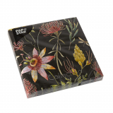 20 Servietten, 3-lagig 1/4-Falz 33 cm x 33 cm Flowers