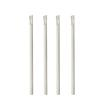 100 Trinkhalme mit Löffel, Papier pure Ø 8 mm · 20 cm weiss