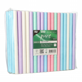 200 Bubble Tea Halme Papier Ø 12 mm · 20 cm farbig sortiert