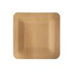 10 Teller, Bambus pure eckig 1,5 cm x 18 cm x 18 cm