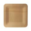 10 Teller, Bambus pure eckig 1,5 cm x 23 cm x 23 cm