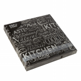 20 Servietten, 3-lagig 1/4-Falz 33 cm x 33 cm Kitchen