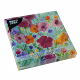 20 Servietten, 3-lagig 1/4-Falz 33 cm x 33 cm Flower Field