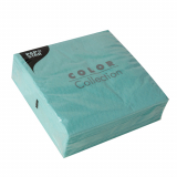 100 Servietten, 1-lagig 1/4-Falz 33 cm x 33 cm mint