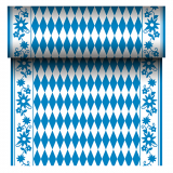 Tischläufer, stoffähnlich, Airlaid 24 m x 40 cm Bayrisch Blau