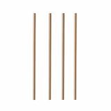 100 Trinkhalme, Papier pure Ø 6 mm · 20 cm braun