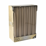 50 Leuchterkerzen Ø 2,2 cm · 25 cm puder