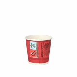 50 Trinkbecher, Pappe 5 cl Ø 5 cm · 5 cm rot Party Time