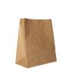 250 Blockbodenbeutel, Kraftpapier 22 cm x 18,5 cm x 9,7 cm braun