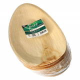 25 Teller, Palmblatt pure oval 32 cm x 18 cm x 3 cm