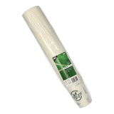 50 Trinkbecher, Pappe 0,25 l Ø 8 cm · 10,8 cm weiss Pure Joy