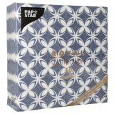50 Servietten ROYAL Collection 1/4-Falz 40 cm x 40 cm Delft