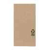 100 Servietten, 3-lagig 1/8-Falz 33 cm x 33 cm natur aus recyceltem Papier