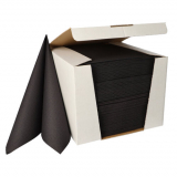 100 Servietten ROYAL Collection 1/4-Falz 40 cm x 40 cm tiefschwarz