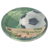 10 Teller, Pappe rund Ø 23 cm Football
