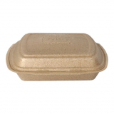50 Menüboxen mit Klappdeckel, XPP ungeteilt 7 cm x 20,5 cm x 24 cm beige