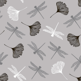 20 Servietten, 3-lagig 1/4-Falz 40 cm x 40 cm grau Ginko