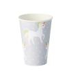 10 Trinkbecher, Pappe 0,2 l Ø 7 cm · 9,7 cm Unicorn