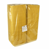 100 Menüboxen mit Klappdeckel, XPS 2-geteilt 7,5 cm x 24,3 cm x 20,8 cm gold