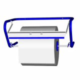 2 Wandhalter für Putzrollen 33,5 cm x 23,5 cm x 52,5 cm blau für Putzrollen