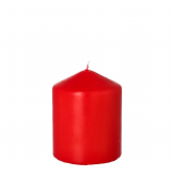 Stumpenkerze Ø 80 mm · 100 mm tangorot