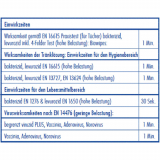 70 Dr. Becher Desinfektionstücher 29 cm x 30 cm weiss zur Flächendesinfektion (Nachfüllpack)
