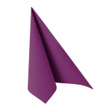 12 x  20 Servietten ROYAL Collection 1/4-Falz 33 cm x 33 cm lila