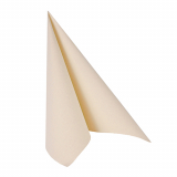 12 x  20 Servietten ROYAL Collection 1/4-Falz 33 cm x 33 cm champagner