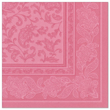 20 Servietten ROYAL Collection 1/4-Falz 40 cm x 40 cm rosa Ornaments
