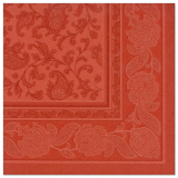 50 Servietten ROYAL Collection 1/4-Falz 40 cm x 40 cm terracotta Ornaments