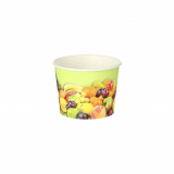 10 x  200 Eisbecher, Pappe rund 100 ml Ø 7 cm · 5,3 cm Früchte