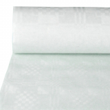 3 x  Papiertischtuch mit Damastprägung 100 m x 1 m weiss
