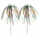 10 x  100 Deko-Picker 15,5 cm Feuerwerk multicolor