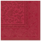 20 Servietten ROYAL Collection 1/4-Falz 40 cm x 40 cm bordeaux Ornaments