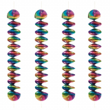 10 x  4 Rotor-Spiralen Ø 7,5 cm · 60 cm Rainbow