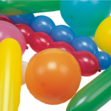 5 x  75 Luftballons farbig sortiert verschiedene Formen, extra groß