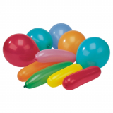 15 x  10 Luftballons farbig sortiert verschiedene Formen