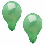 5 x  100 Luftballons Ø 25 cm grün