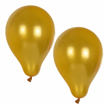 12 x  10 Luftballons Ø 25 cm gold