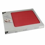 6 x  100 Tischsets, stoffähnlich, Vlies soft selection 30 cm x 40 cm rot