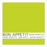 12 x  30 Servietten, 3-lagig 1/4-Falz 33 cm x 33 cm limonengrün Bon Appetit