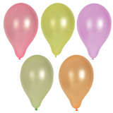 12 x  10 Luftballons Ø 25 cm farbig sortiert Neon