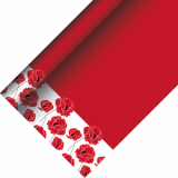 12 x  Tischdecke, Papier 5 m x 1,2 m Poppy