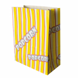 5 x  100 Popcorn Tüten, Pergament-Ersatz 4,5 l 24,5 cm x 19 cm x 9,5 cm Popcorn fettdicht